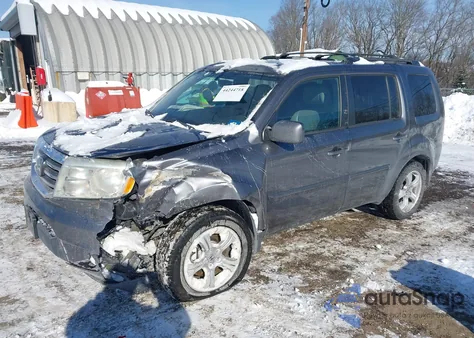 2014 Honda Pilot Ex-L из США, поврежденный, VIN 5FNYF4H7XEB039018